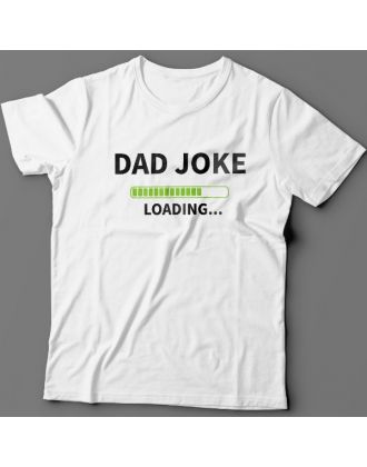 Футболка в подарок для папы с надписью "Dad joke loading..." ("Папина шутка грузится...")